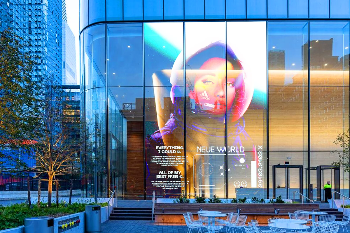 LED transparent film screen