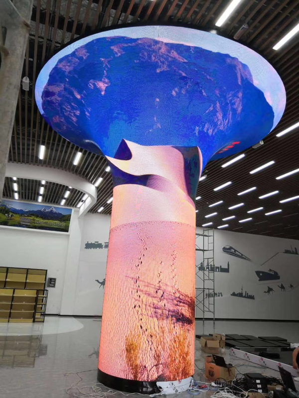 umbrella led display