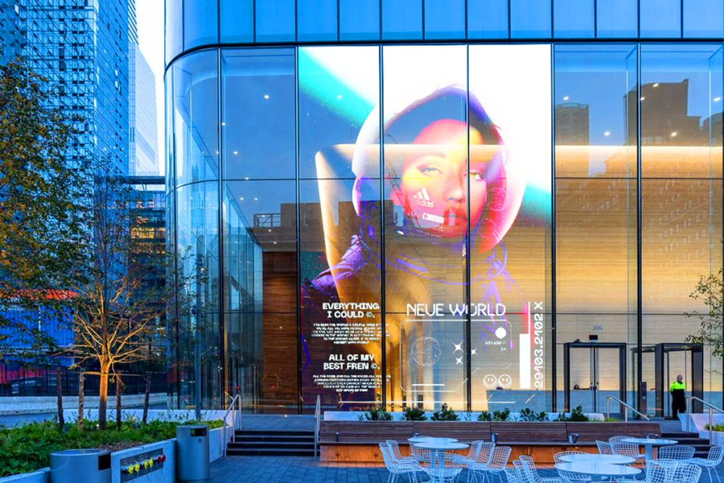 LED transparent film screen