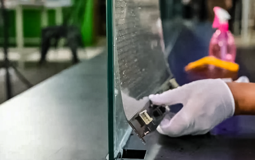 LED transparent film screen