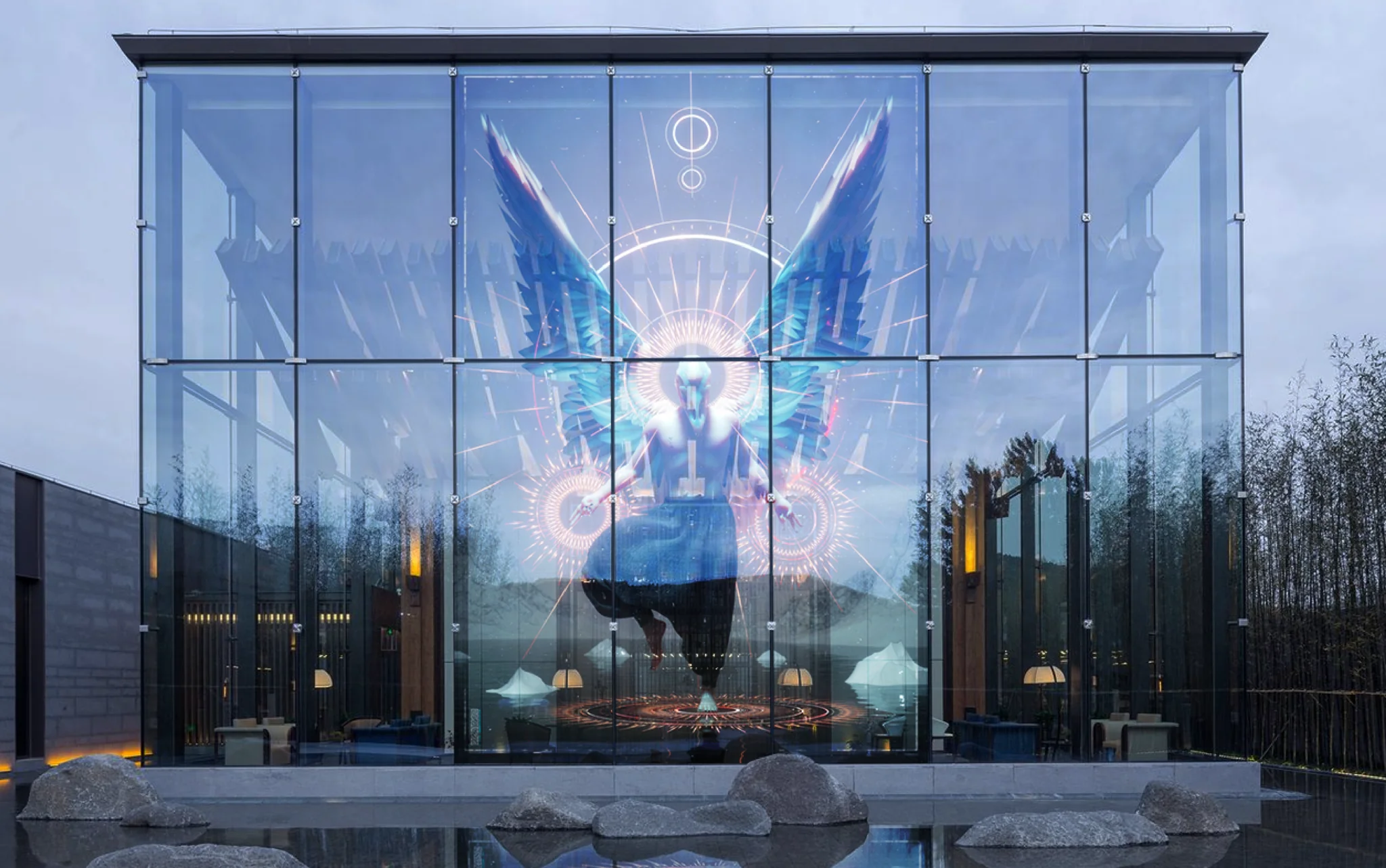 LED transparent film screens