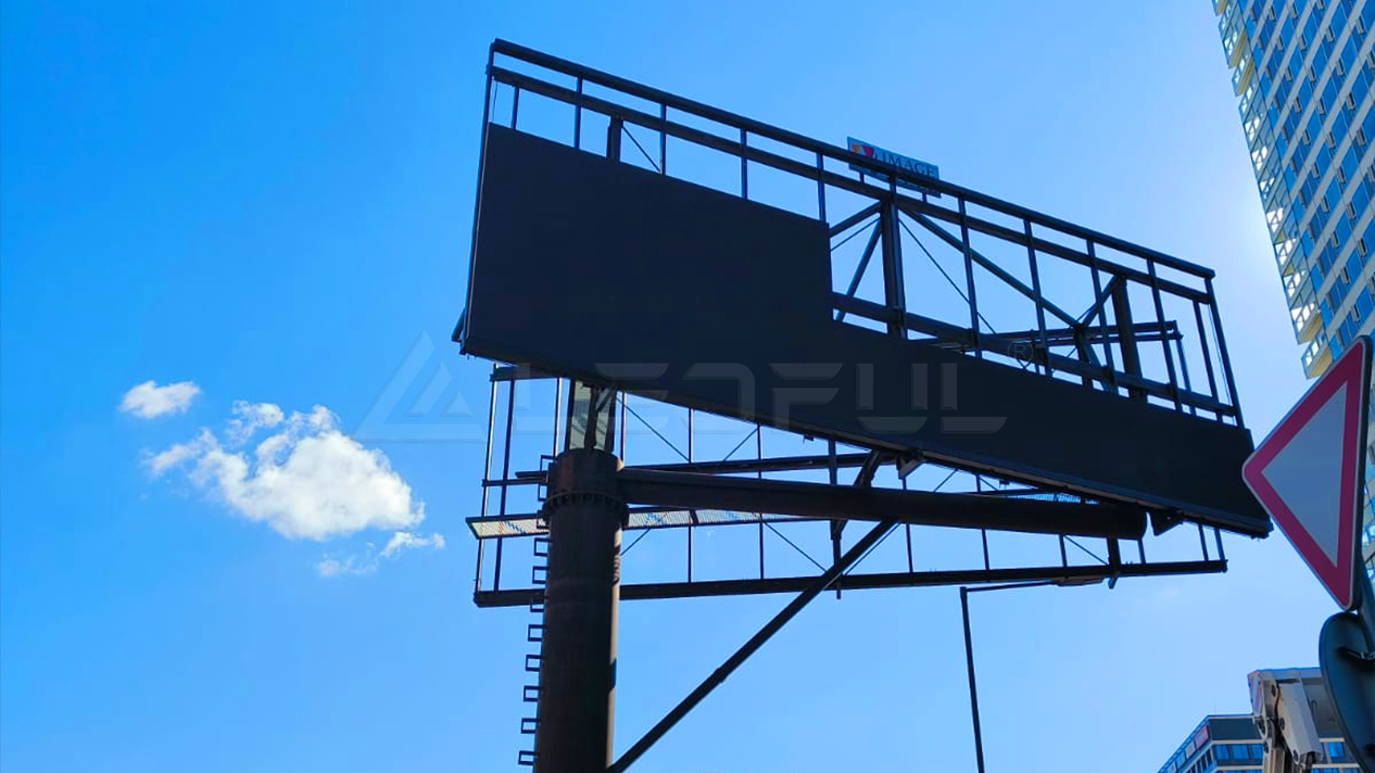 Double-Sided Pillar LED Screen in Bratislava, Slovakia