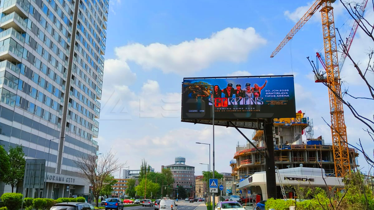 Double-Sided Pillar LED Screen in Bratislava, Slovakia-2