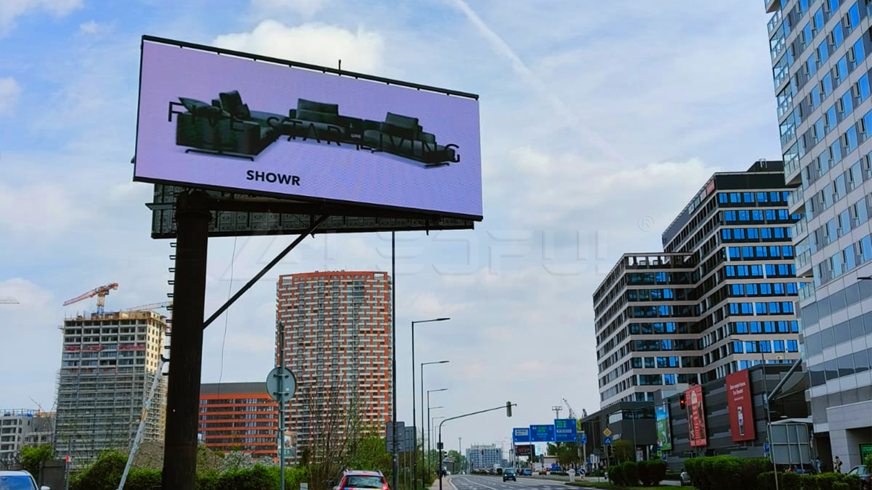 Double-Sided Pillar LED Screen in Bratislava, Slovakia-4