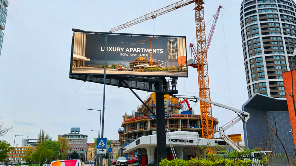 Double-Sided Pillar LED Screen in Bratislava, Slovakia-6