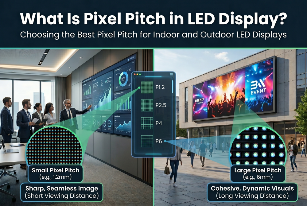 led display pixel pitch
