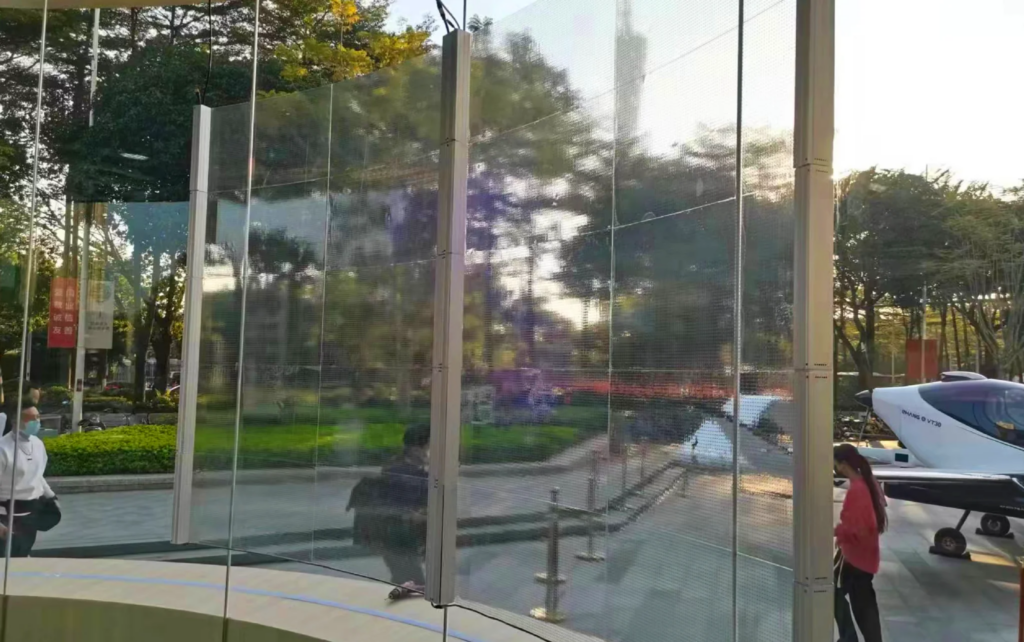 adhesive led transparent film screen